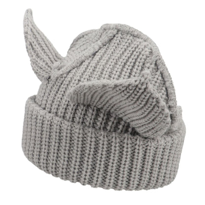 Women’s Thickened Acrylic Knitted Hat with Devil Ears | Cozy Beanie FitiqueFit