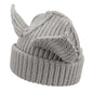 Women’s Thickened Acrylic Knitted Hat with Devil Ears | Cozy Beanie FitiqueFit