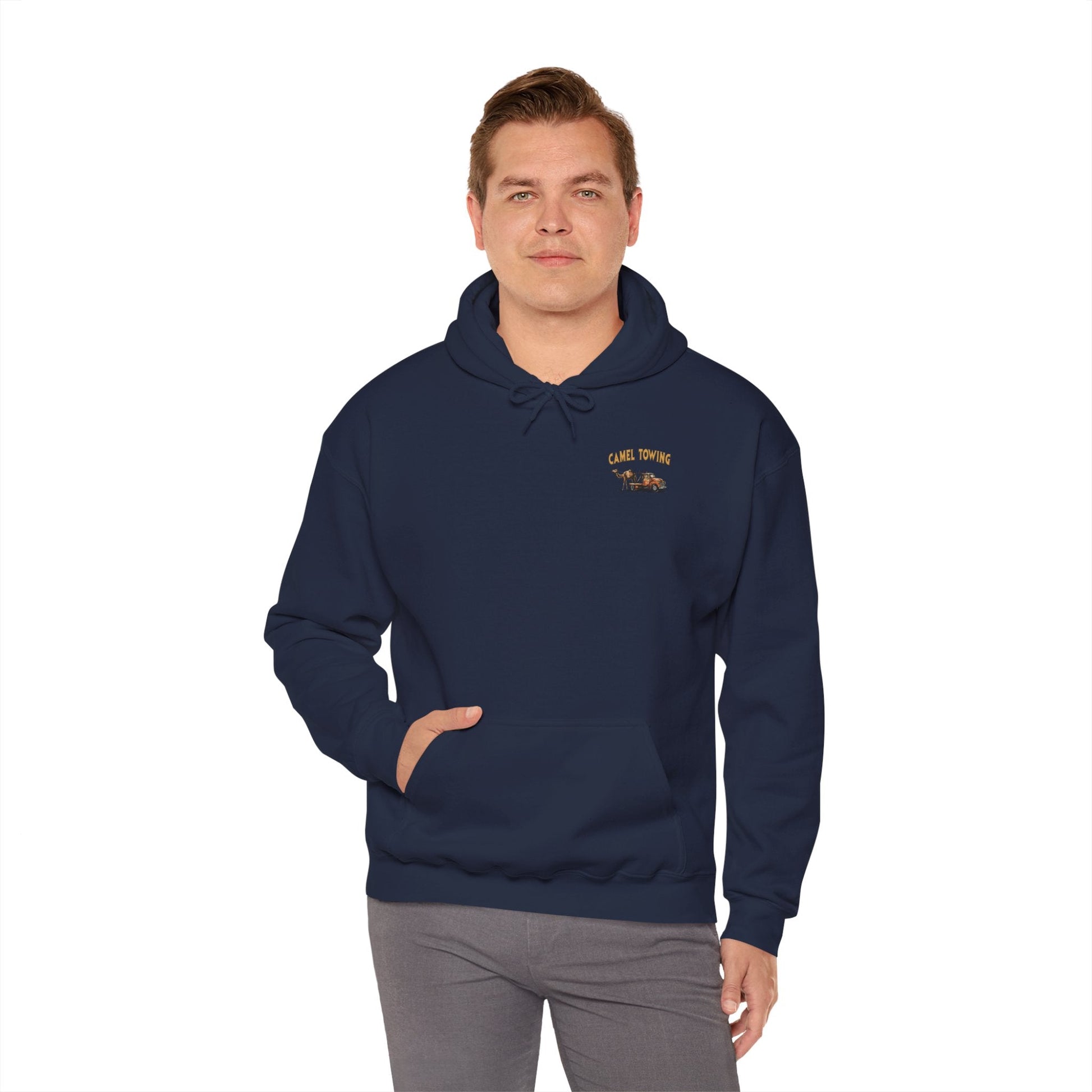 Camel Towing Back Hooded Sweatshirt The Devil's Pickle