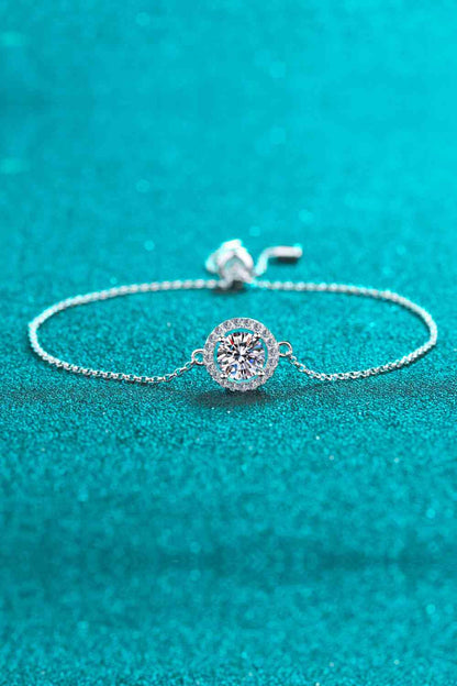 Adored All For Fun 1 Carat Moissanite Bracelet – Elegant 925 Sterling Silver Design See size chart under “more details” The Fashion Celestial