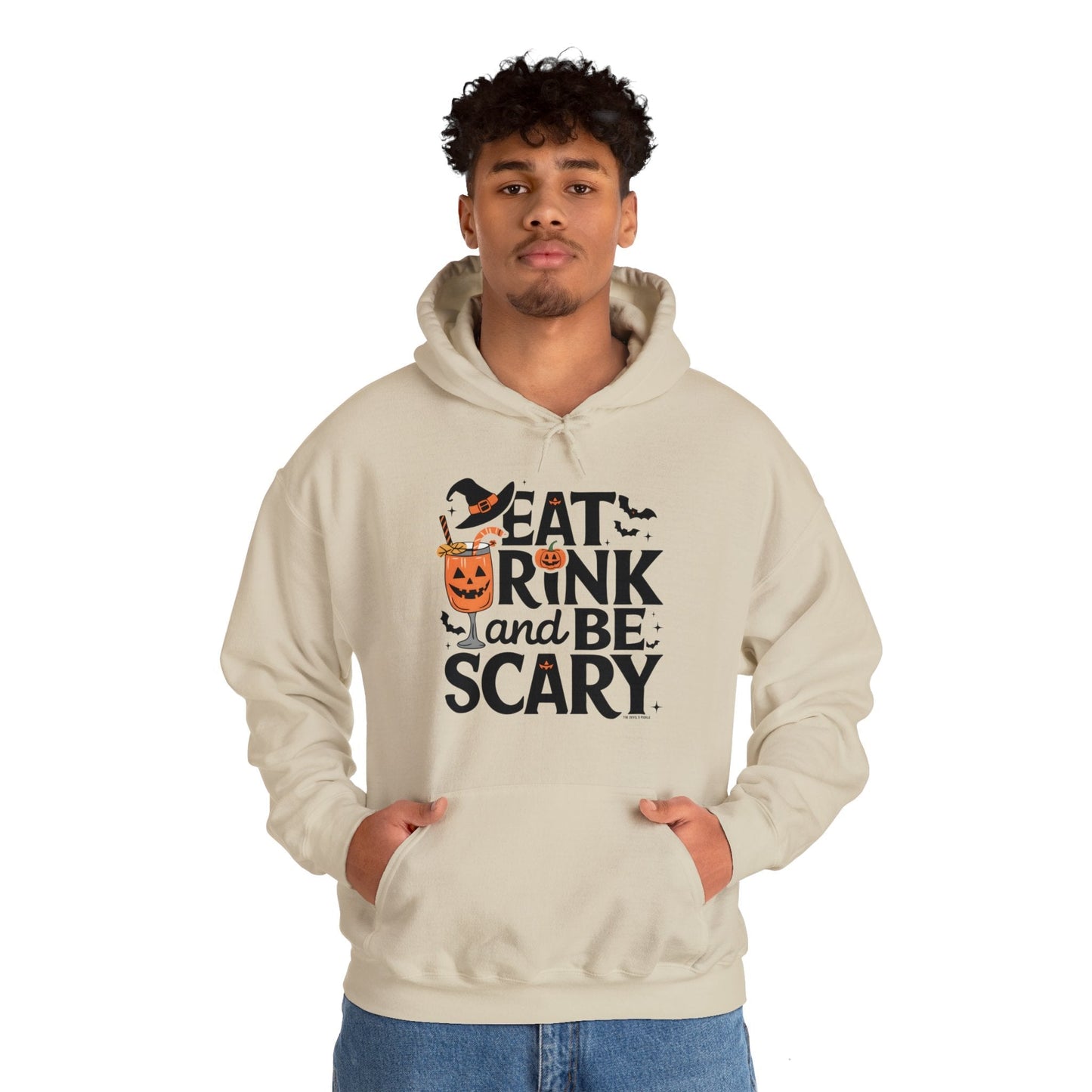 Eat Drink and Be Scary Hooded Sweatshirt The Devil's Pickle