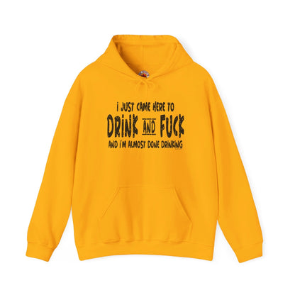 I'm Just Here To Drink And Fuck Hooded Sweatshirt The Devil's Pickle