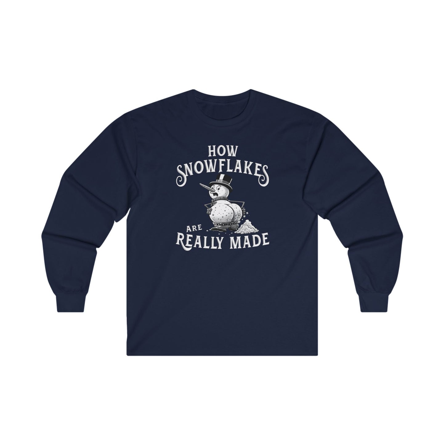 How Snowflakes Are Really Made Long Sleeve Tee The Devil's Pickle