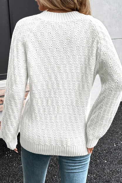 Textured Knit Ribbed Edge V-Neck Sweater Shop Style & More | Fresh Looks, Everyday Deals & Free Shipping