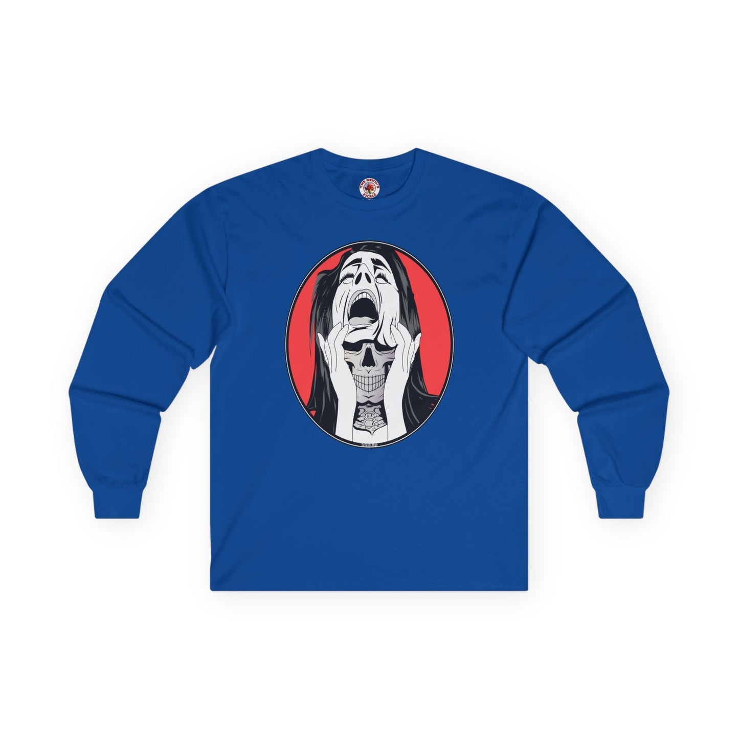 Skull Woman Long Sleeve Tee The Devil's Pickle