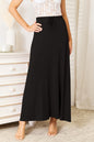 Double Take Full Size Soft Rayon Drawstring Waist Maxi Skirt New Era Fashion LLc