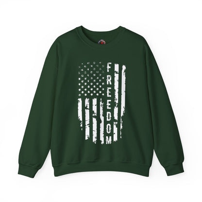 Freedom American Flag Crewneck Sweatshirt The Devil's Pickle