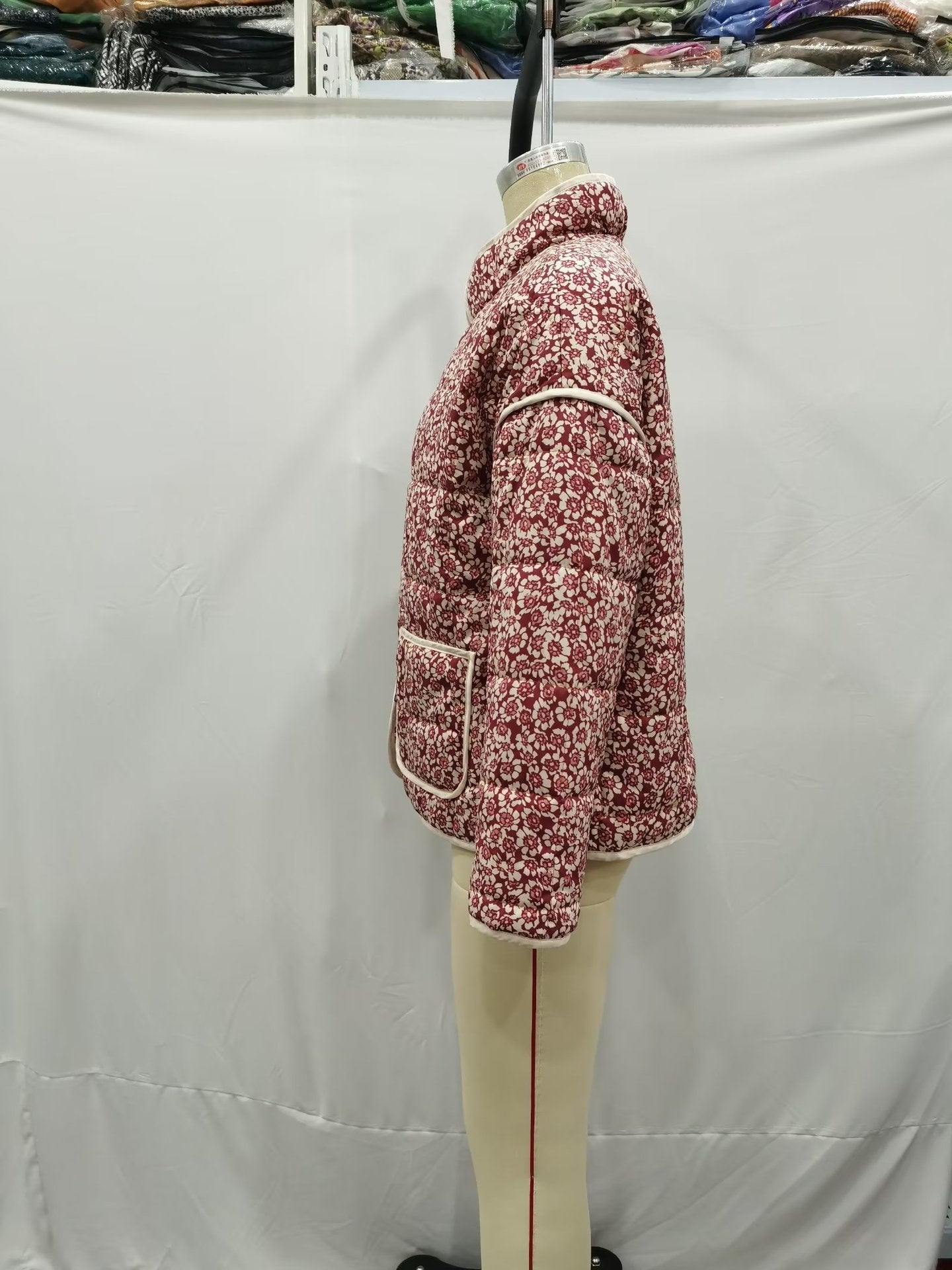 Plus Size Stand Collar Quilted Floral Cotton Coat Jacket Women See size chart under “more details” The Fashion Celestial