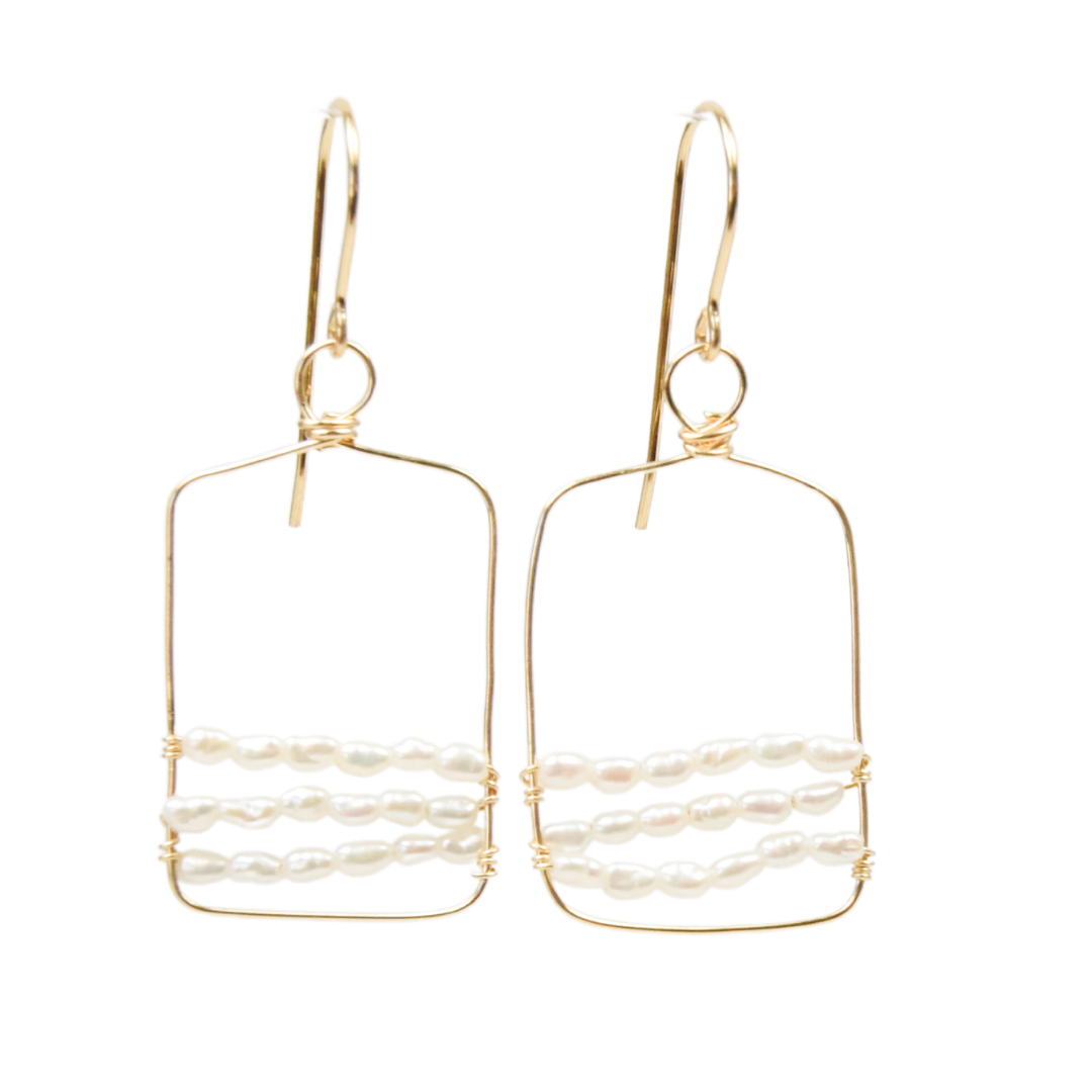 Wave Break Earrings Emily Anne Designs LLC