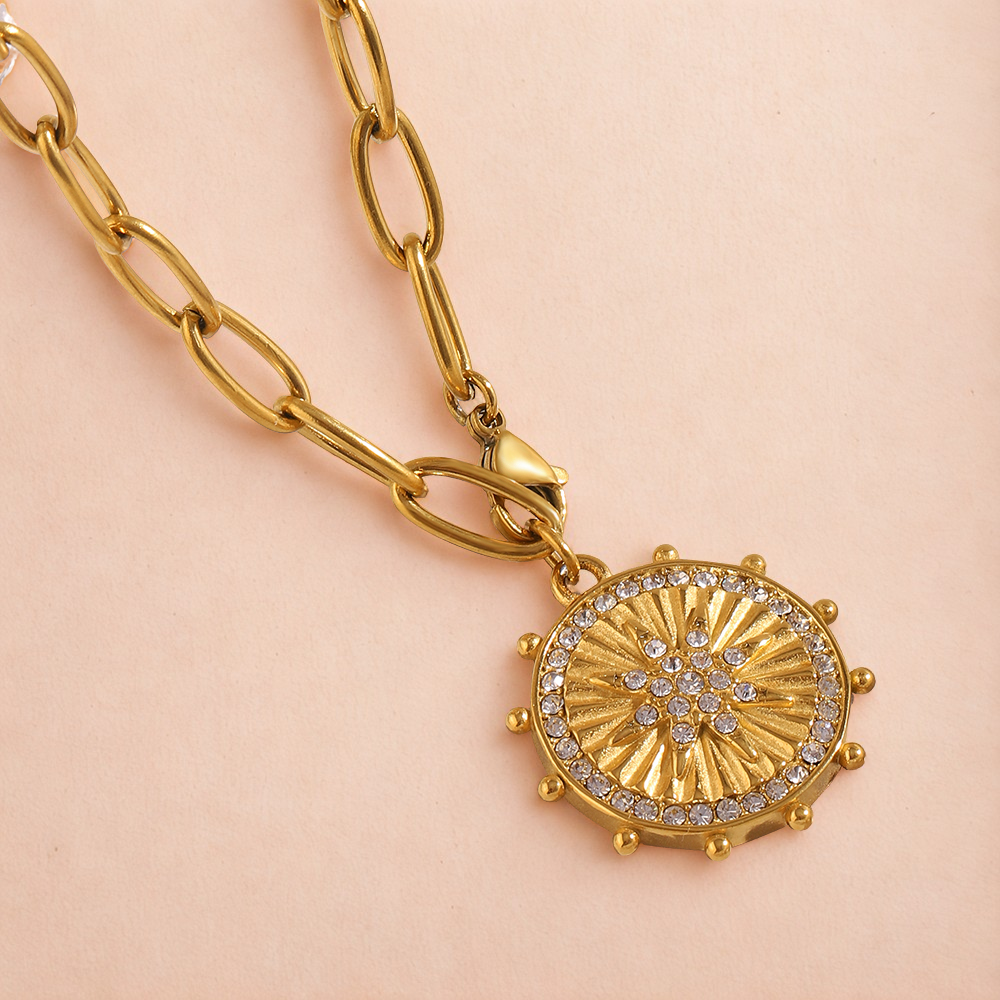 Sunburst Necklace - Stainless Steel Deep South Originals