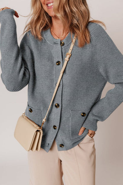 Chunky Knit Button-Front Cardigan Sweater Shop Style & More | Fresh Looks, Everyday Deals & Free Shipping