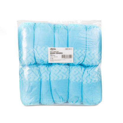 Shoe Covers, Non-Skid, Blue, Dukal (350-10), 100/Bag quakekits.com