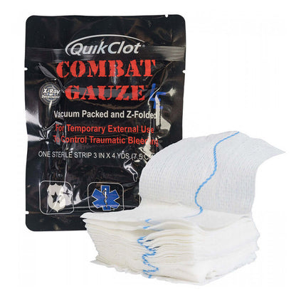 QuikClot Combat Gauze, Z-Fold, Law Enforcement quakekits.com