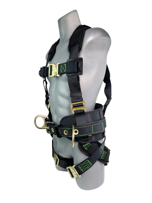 Frontline 350CQC Patriot Construction Harness with Airflo and Quick Connect Buckles - Made in USA XL VM Hardware