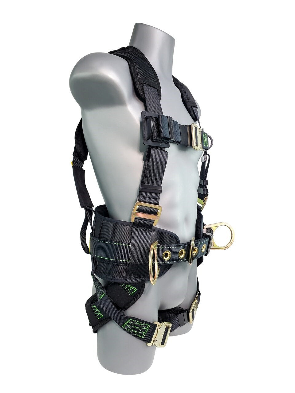 Frontline 350CQC Patriot Construction Harness with Airflo and Quick Connect Buckles - Made in USA 2XL VM Hardware