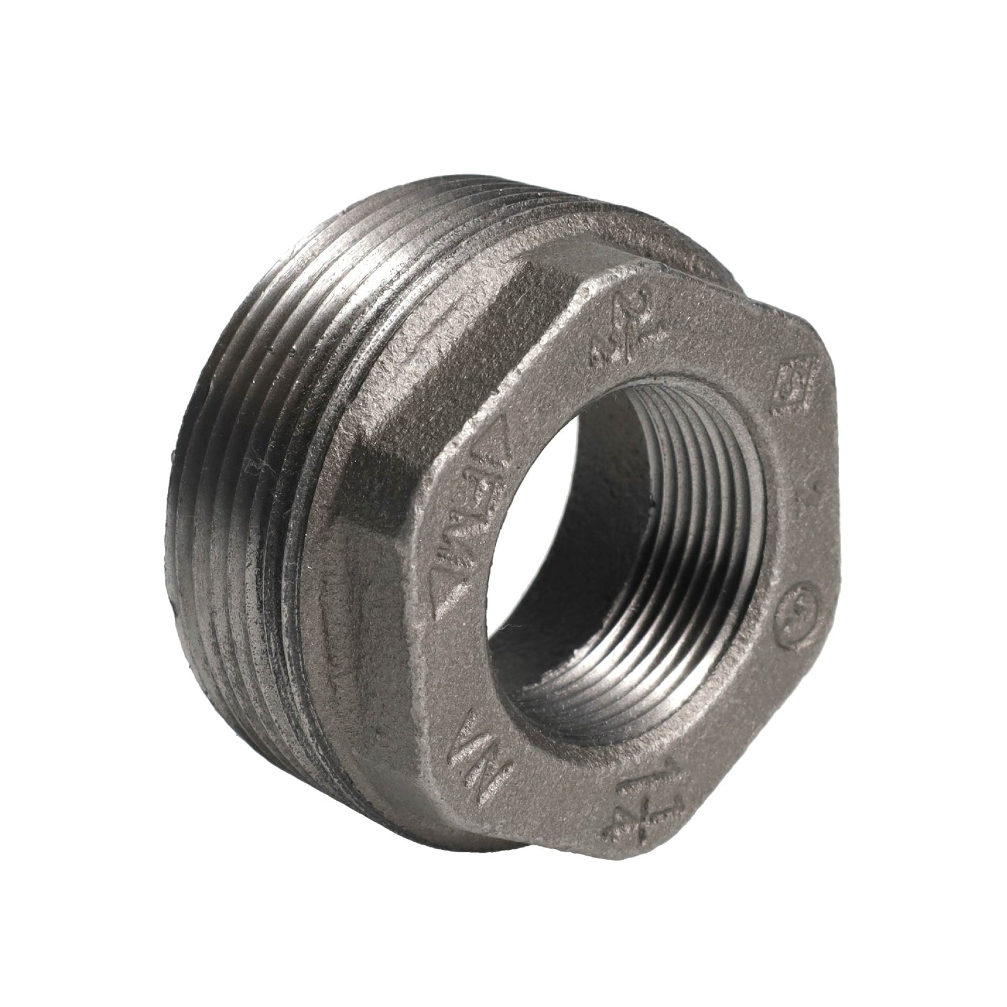 2 1/2 in. x 1 1/4 in. Black Bushing PIPE DECOR