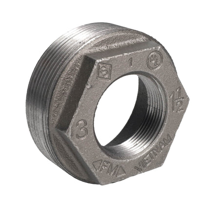 3 in. x 1 1/2 in. Black Bushing PIPE DECOR