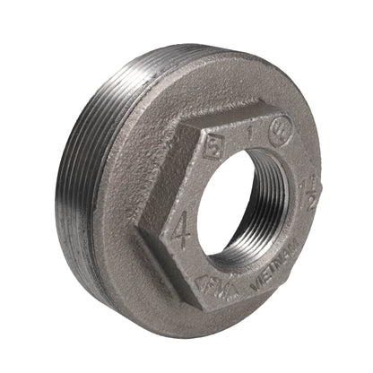 4 in. x 1 1/2 in. Black Bushing PIPE DECOR