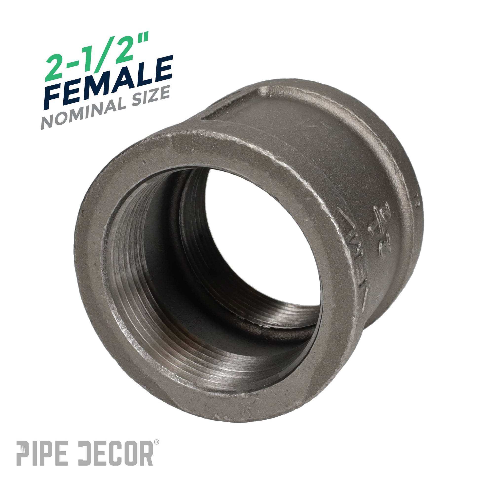 2 1/2 in. Black Coupling PIPE DECOR