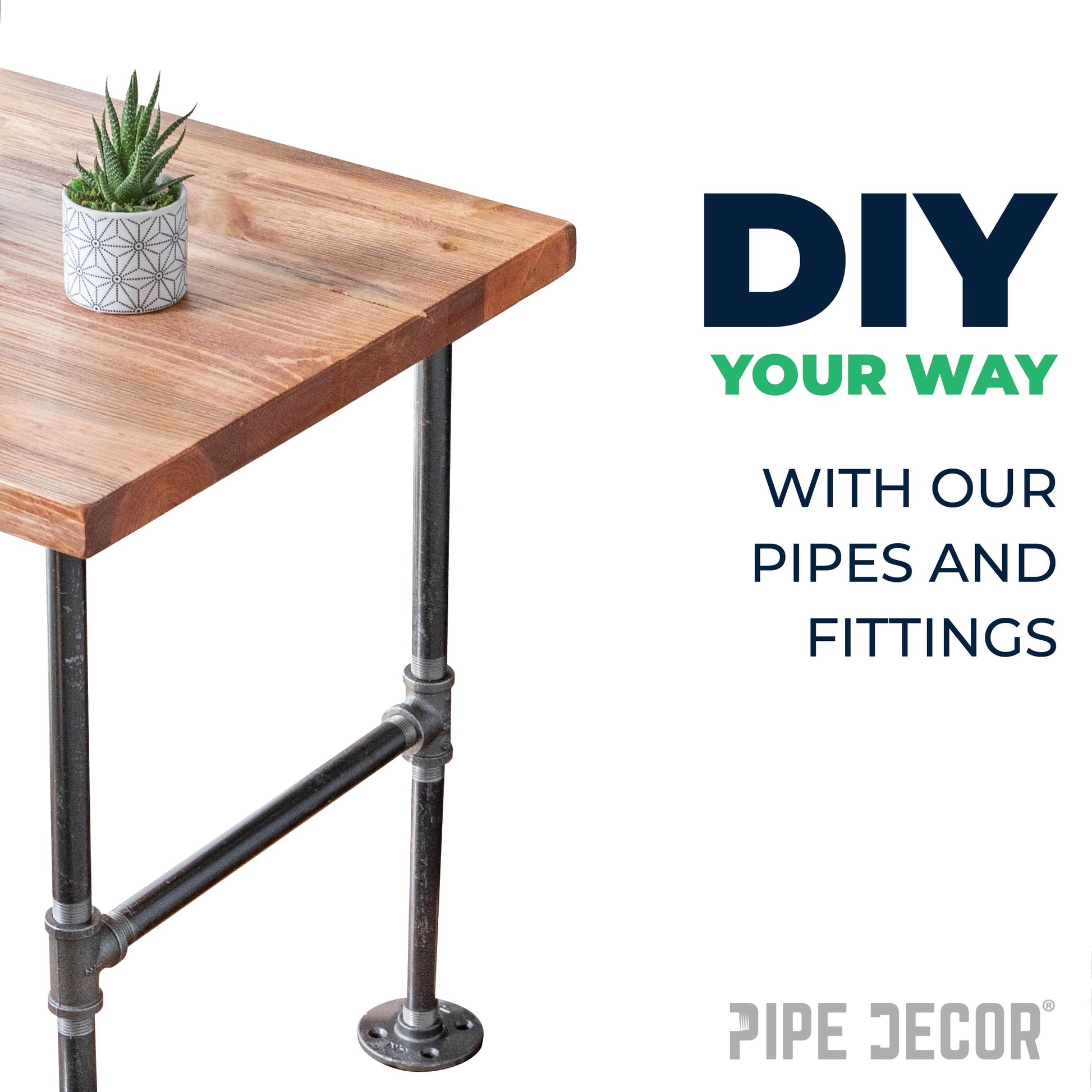 2 1/2 in. Black Coupling PIPE DECOR