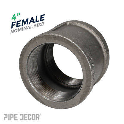 4 in. Black Coupling PIPE DECOR