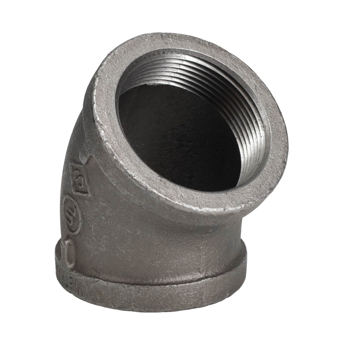 2 1/2 in. Black 45 Degree Elbow PIPE DECOR