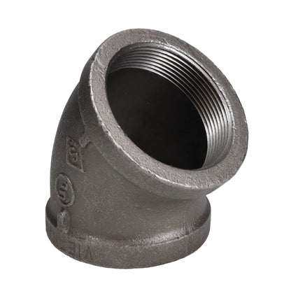 4 in. Black 45 Degree Elbow PIPE DECOR