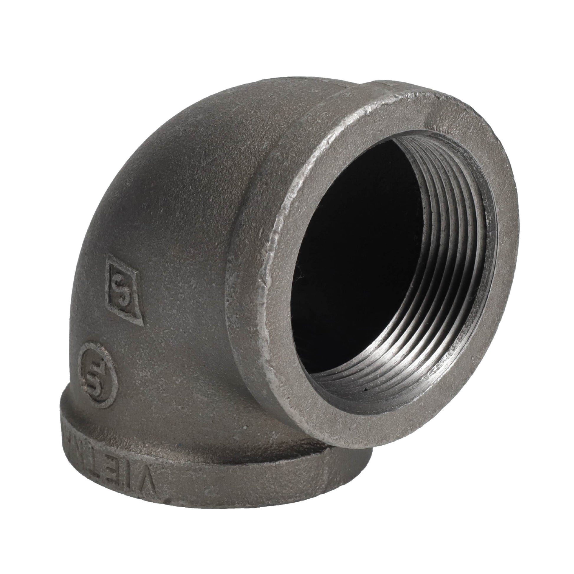 2 1/2 in. Black 90 Degree Elbow PIPE DECOR