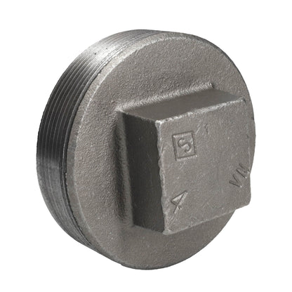 4 in. Black Plug PIPE DECOR