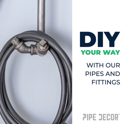 4 in. Black Plug PIPE DECOR
