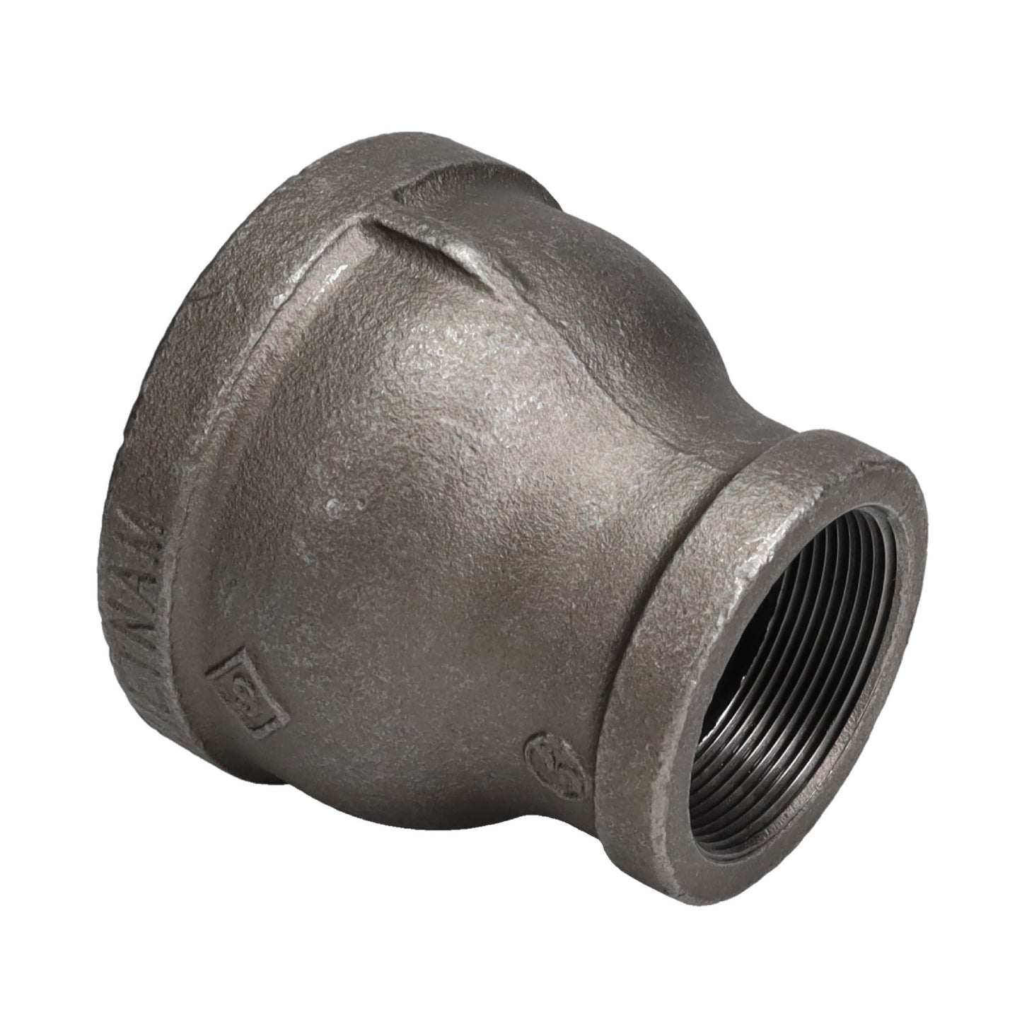 3 in. x 2 in. Black Reducing Coupling PIPE DECOR