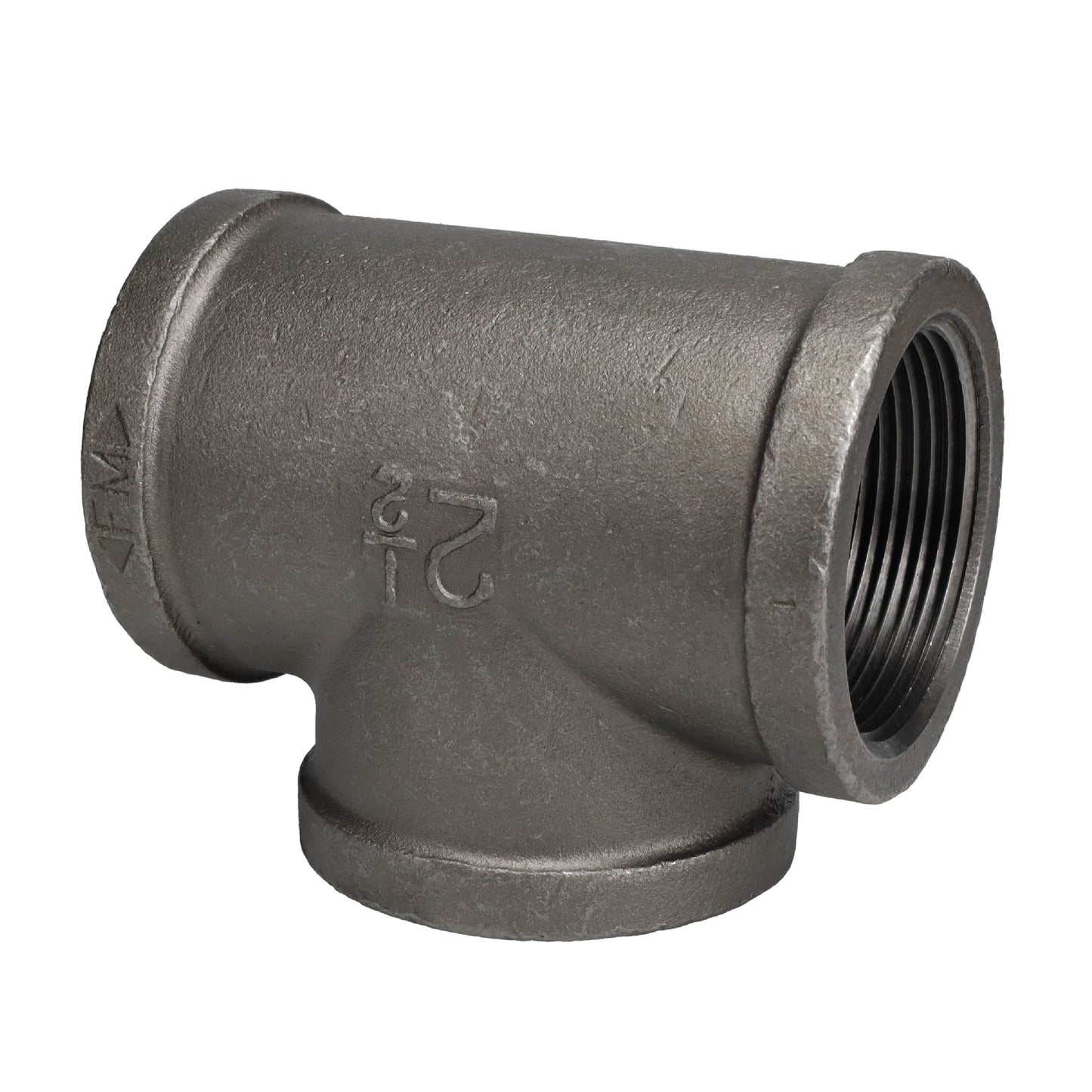 2 1/2 in. Black Tee PIPE DECOR