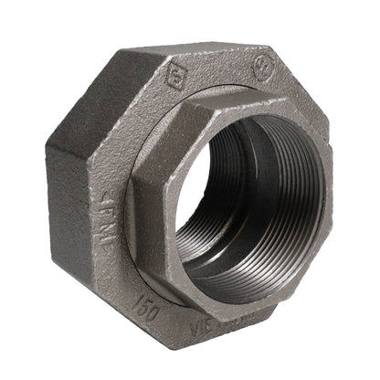 3 in. Black Union PIPE DECOR