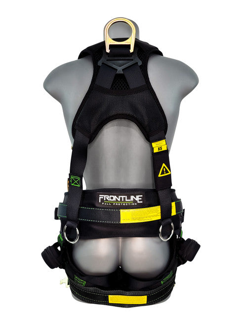 Frontline 350TWQC Patriot Tower Climbing Harness with Seat Sling, Airflo and Quick Connect Buckles - Made in USA 2XL VM Hardware
