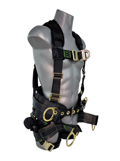 Frontline 350TWQC Patriot Tower Climbing Harness with Seat Sling, Airflo and Quick Connect Buckles - Made in USA XL VM Hardware