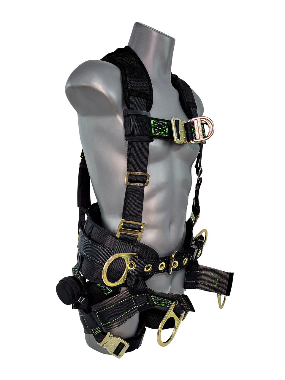 Frontline 350TWQC Patriot Tower Climbing Harness with Seat Sling, Airflo and Quick Connect Buckles - Made in USA Universal VM Hardware