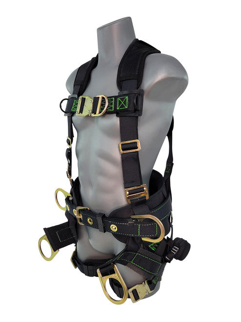 Frontline 350TWQC Patriot Tower Climbing Harness with Seat Sling, Airflo and Quick Connect Buckles - Made in USA 2XL VM Hardware