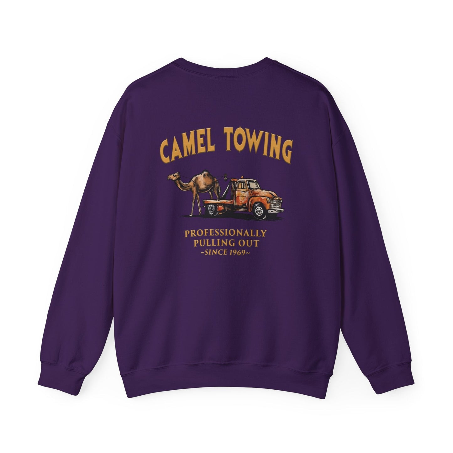 Camel Towing Back Crewneck Sweatshirt The Devil's Pickle