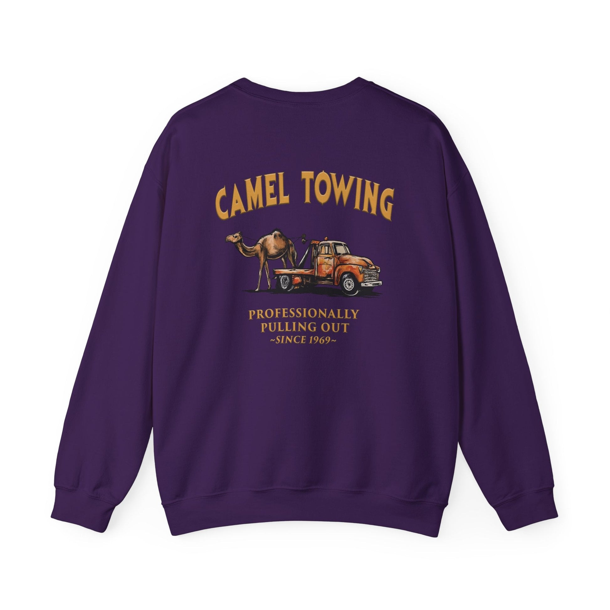 Camel Towing Back Crewneck Sweatshirt The Devil's Pickle