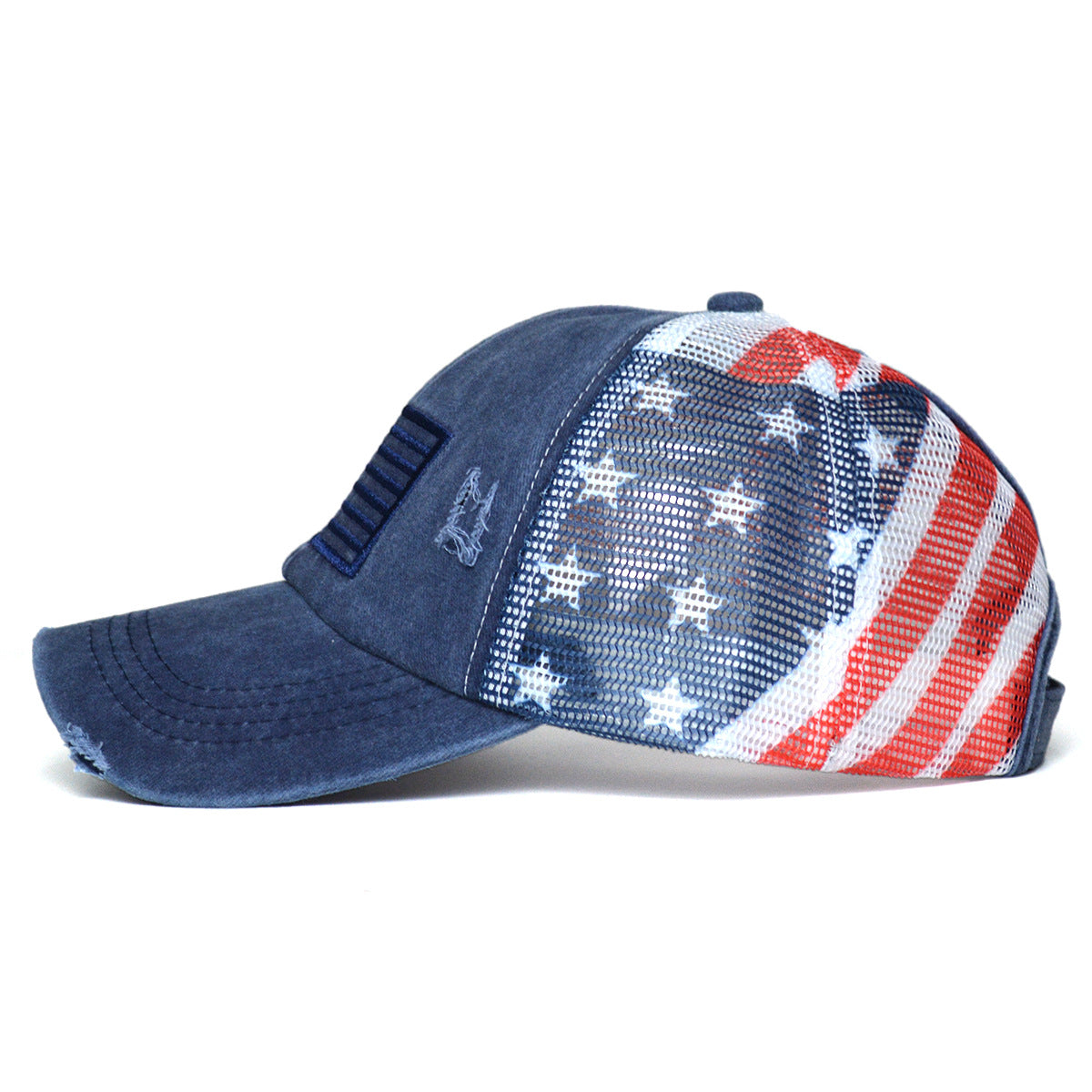 Women's Ripped Embroidered Baseball Cap – Breathable Dome Top Polyester Hat FitiqueFit