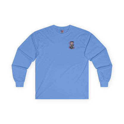 Patriotic Skull Long Sleeve Tee The Devil's Pickle