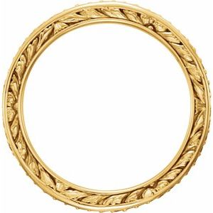 14K Yellow 1/4 CTW Natural Diamond Sculptural Eternity Band Size 7 Ethereal Legacy Boutiques
