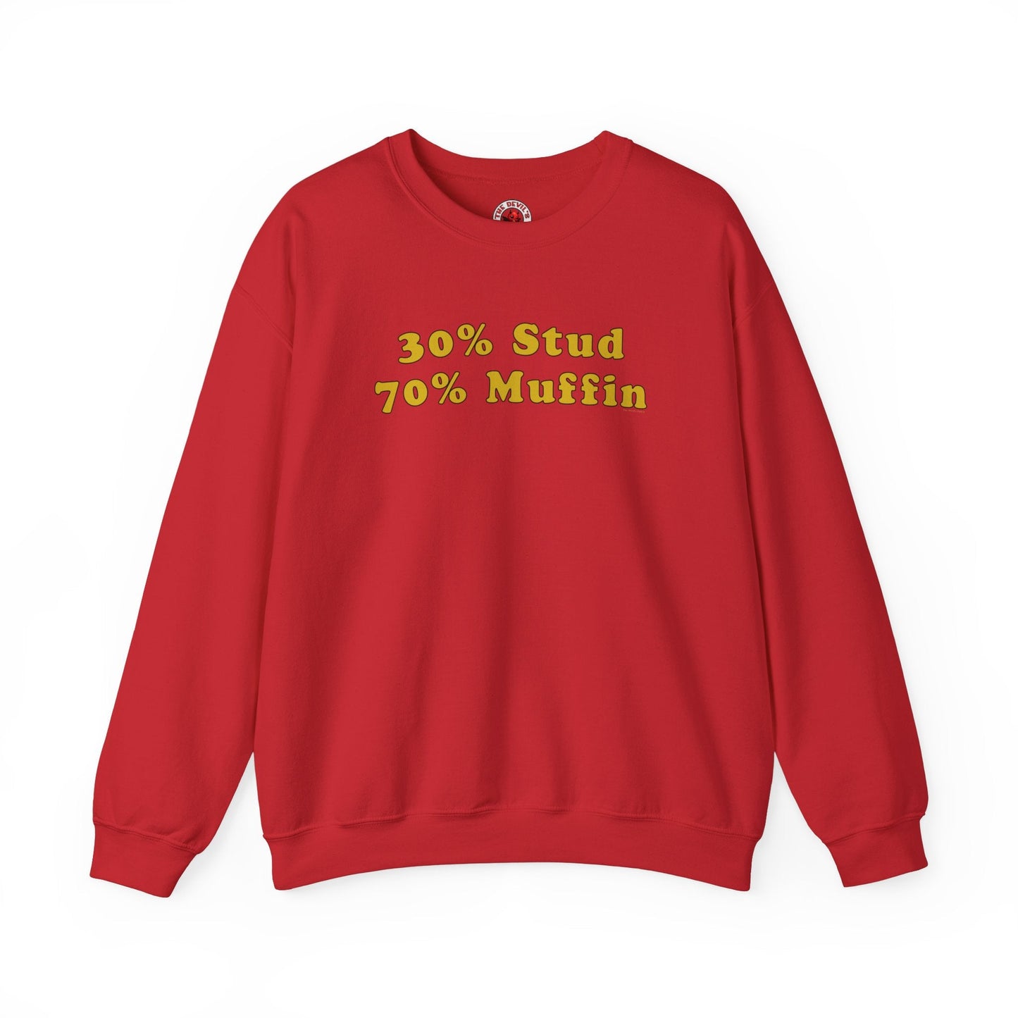 30% Stud 70% Muffin Crewneck Sweatshirt The Devil's Pickle
