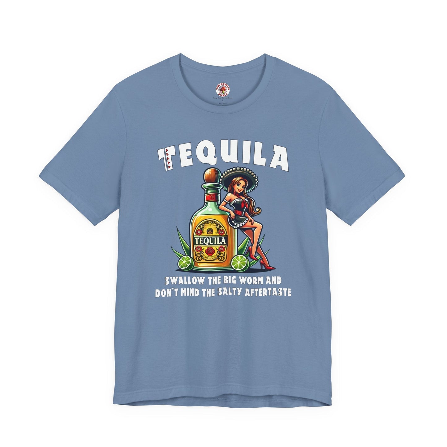 Tequila Swallow The Big Worm T-Shirt The Devil's Pickle
