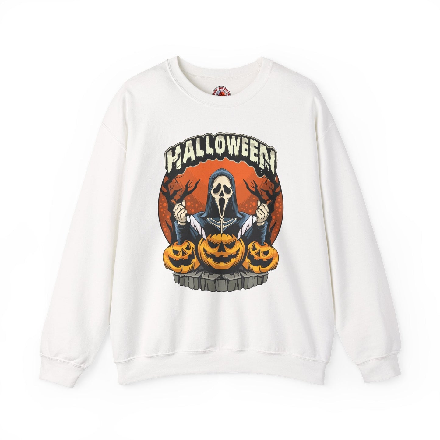 Screamer Killer Ghost Halloween Crewneck Sweatshirt The Devil's Pickle