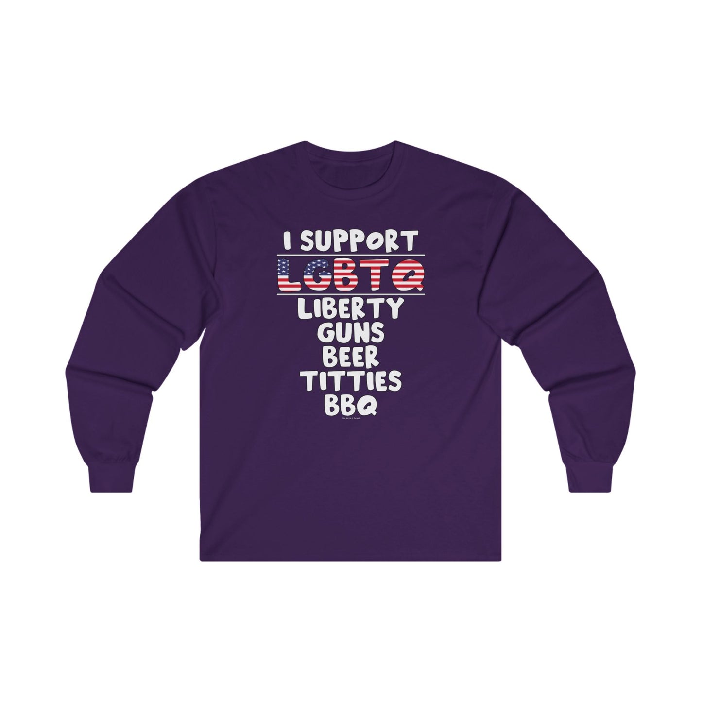 I Support LGBTQ Long Sleeve Tee The Devil's Pickle