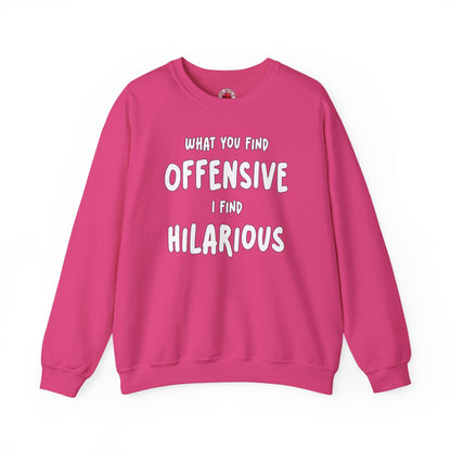 What You Find Offensive I Find Hilarious Crewneck Sweatshirt The Devil's Pickle