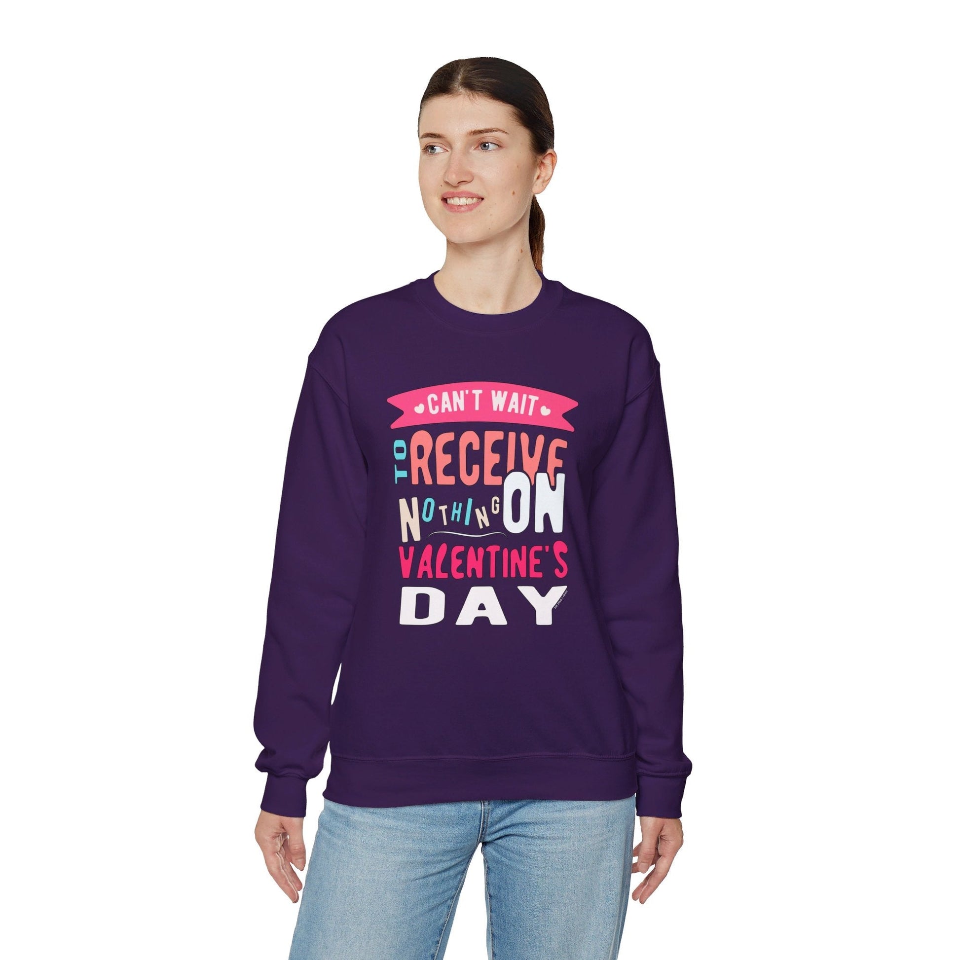 Can't Wait To Receive Nothing On Valentines Day Crewneck Sweatshirt The Devil's Pickle