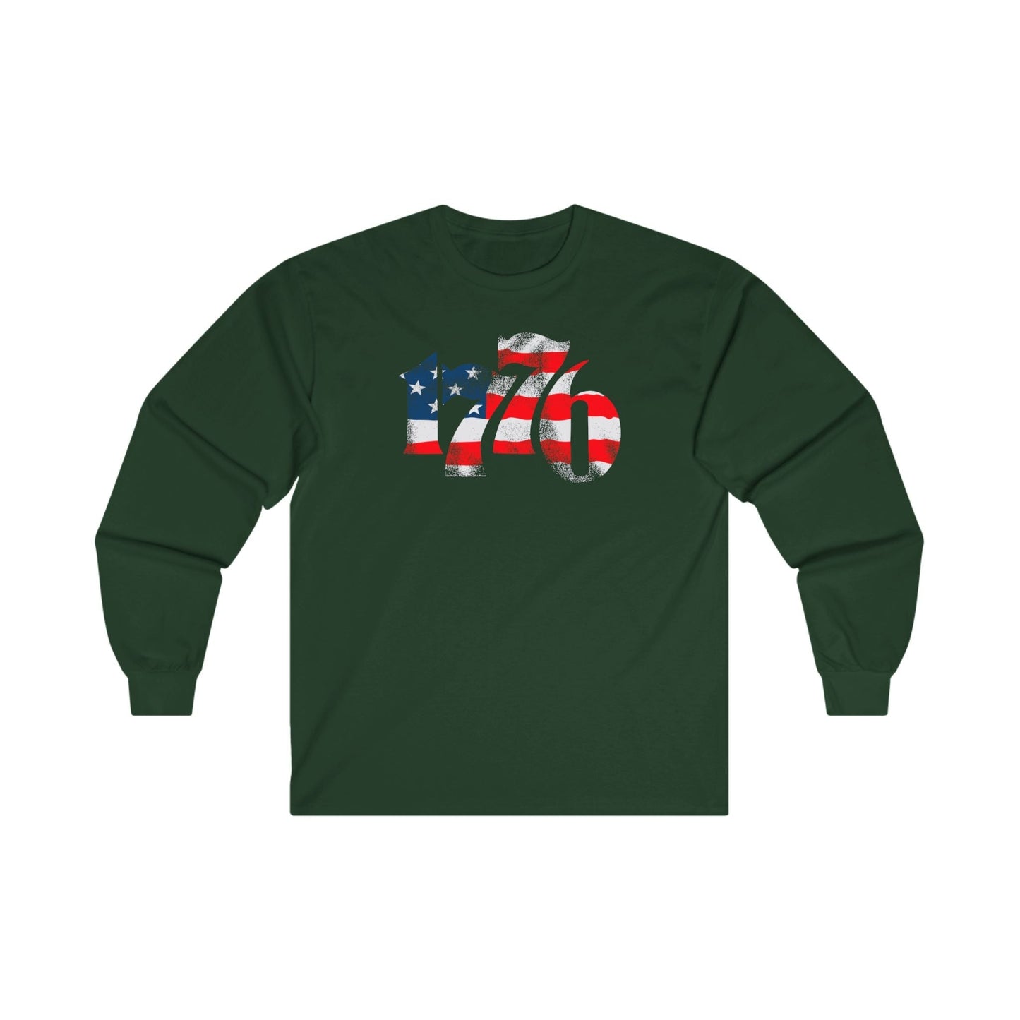 1776 American Flag Long Sleeve Tee The Devil's Pickle