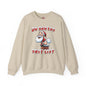 On Santa's Shit List Crewneck Sweatshirt The Devil's Pickle